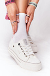 Women's Sneakers On A Platform BIG STAR HH274052 White