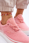 Fabric Sneakers On The Platform Big Star LL274147 Pink
