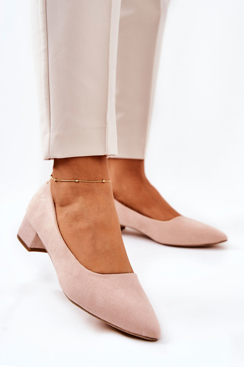 Classic Suede Beige Rheya Pumpkin pumps