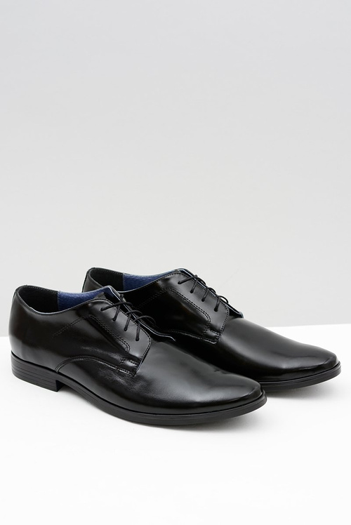 Men's Bednarek Elegant Leather Visitor Shoes Black Peter