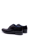 Men's Bednarek Elegant Leather Shoes Lacquered Black Gaspare
