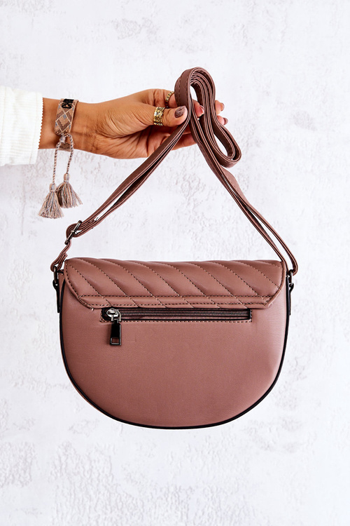 Quilted Letter Bag with Magnet Cappucino Meridith