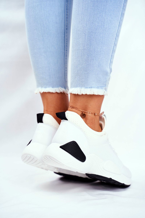 Sporty Women's Shoes Black and White Fellen