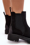Women's Lined Zip-Up Ankle Boots Black Vesta
