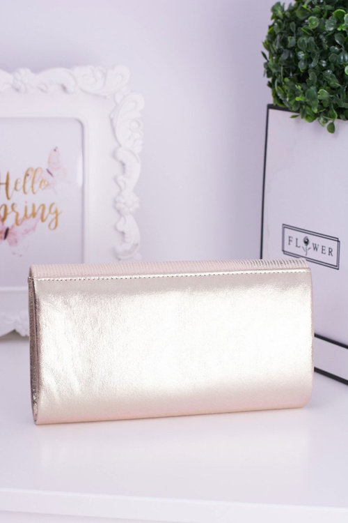 Gold Clutch Bag Gold Chain Padlock Latch