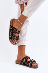 Women's Sandals with Cork Sole Black Fannea