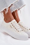 Ladies Sneakers With Lace Lee Cooper LCW-25-31-3438L White