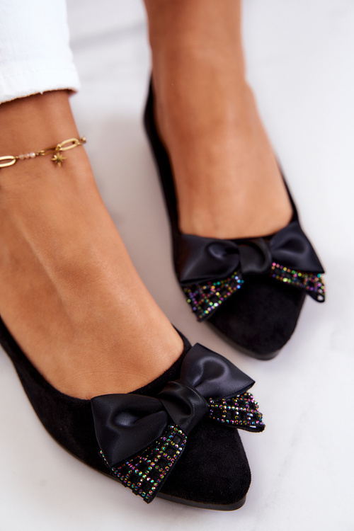 Classic Bow Ballerina Black Grayson