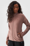 Women's Regular Fleece With Collar 4F Beige 4FWMM00TFLEF294-83S