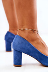 Suede Stiletto pumps Blue Abbey