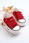 Children's Sneakers With Velcro Red Bernie