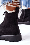 Suede Zipper Boots Black Belados