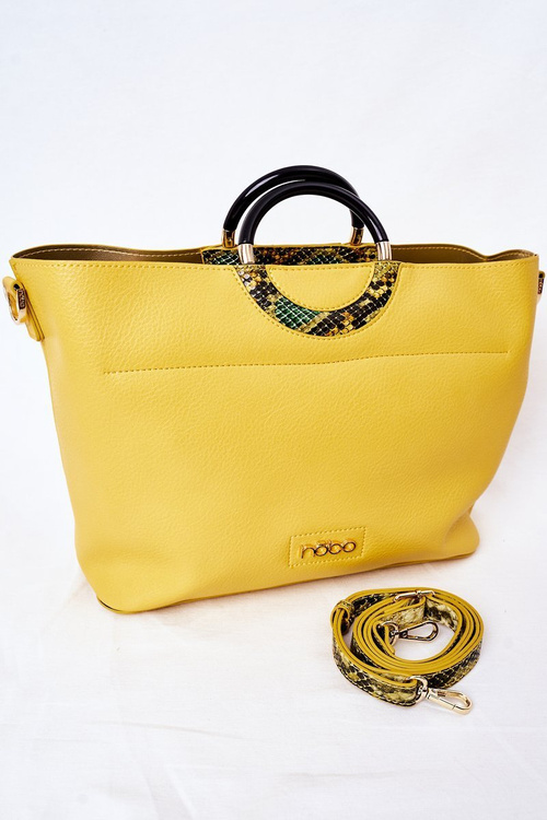 Torebka Shopper Do Ręki NOBO K3520 Żółta