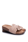 Women's Cork Flip Flops Docked Beige Felis