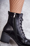Women's Boots On High Heels Black Dunaff