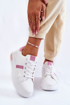 Women's Sport Shoes, Tied White and pink Otylia