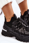 Women's Sock Slip-On Sports Shoes Black Berna