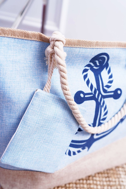 Beach Large Handbag Blue Women's Handbag