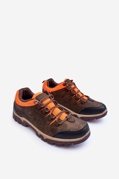 Buty Trekkingowe Niskie Męskie Brązowe Orlando HB33