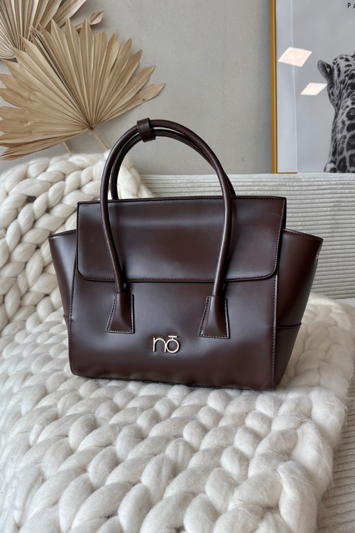 Damska Torebka Kuferek Czekoladowa NOBO BAG5810-M17