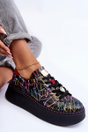 Leather Sport Shoes On Platform Maciejka 06191-39 Multicolor