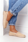 Espadrilles On Straw Sole Lu Boo Beige