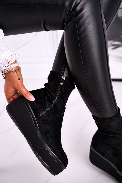 Botki Damskie Sergio Leone BT730 Czarne