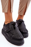 Sportowe Buty Damskie Modne Czarne Genesis