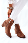 Women's Flat Boots Suede Beige Brinlack