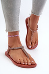 Women's Flip Flops with Brocade 26914 Ipanema Class Brilha Fem Coral
