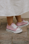 Children's Sneakers Tied Pink Wella
