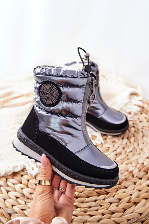 Woolen Insulated Snow boots Grey Lucia