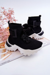 Children's Sport Shoes High Sock Black Nickie