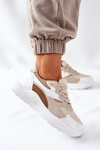 Women’s Sport Shoes Sneakers Beige Going
