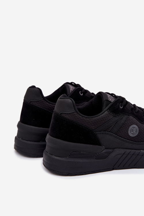 Męskie Sneakersy Buty Sportowe Na Platformie Czarne Hanirin