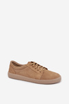 Barefoot Type Sneakers Made of Natural Suede Zazoo 314 Beige