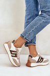Sneakers Sports Shoes On Platform Leopard Women Beige Thari