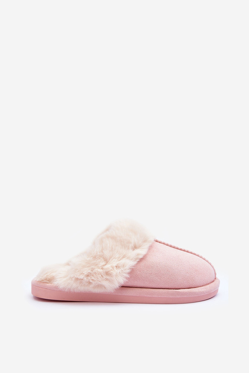 Women's Slippers With Fur Pink Pinky
