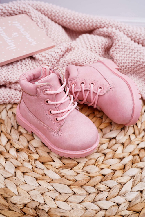 Kids Trappers Boots Powder Pink Dexter