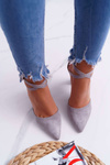 Women's Stiletto pumps Grey High Traffic