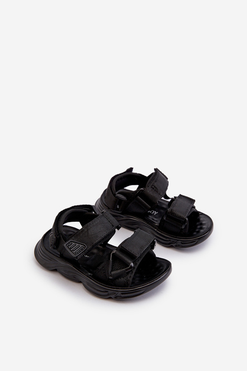 Children's Sandals with Velcro Fastening Black Orretta