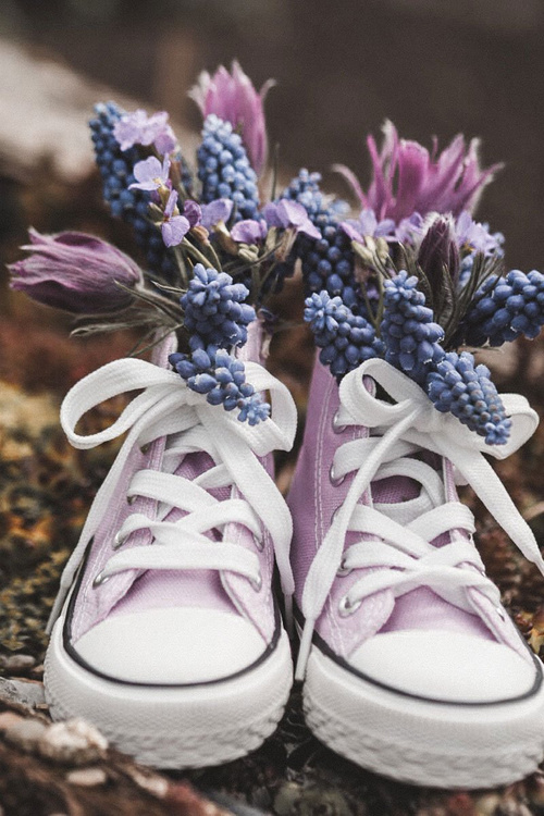 Children's High Sneakers Purple Filemon