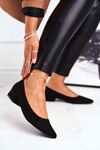 Suede Ballerinas Black Elivia