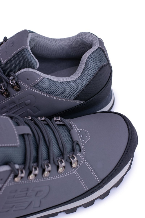 Solidne Męskie Szare Buty Trekkingowe Newlans