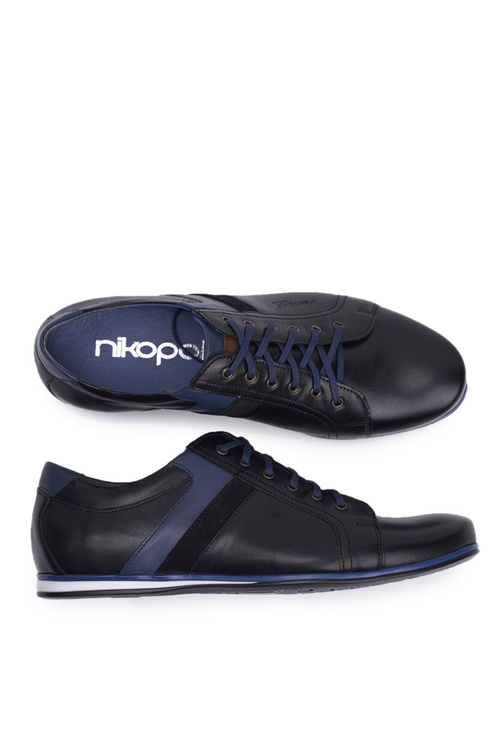 Men's Casual Leather Half Boots Nikopol Black 1721