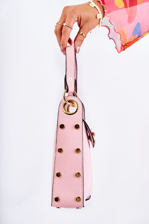 Torebka Mała Damska Ozdoba Różowa Ellies