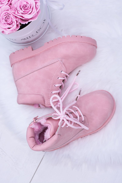 Children's Insulated Trapper Boots Powder Pink Dexter