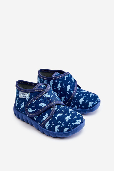 Children's Shoes Slippers Befado Sharks 465P089 Navy Blue