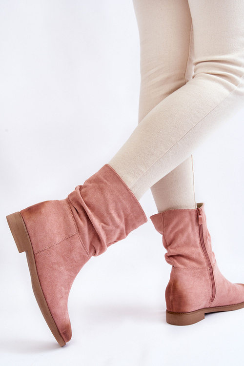 Women's Suede High Boots Pink Venis