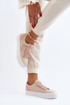 Fabric Women's Sneakers Lee Cooper LCW-24-31-2196 Beige
